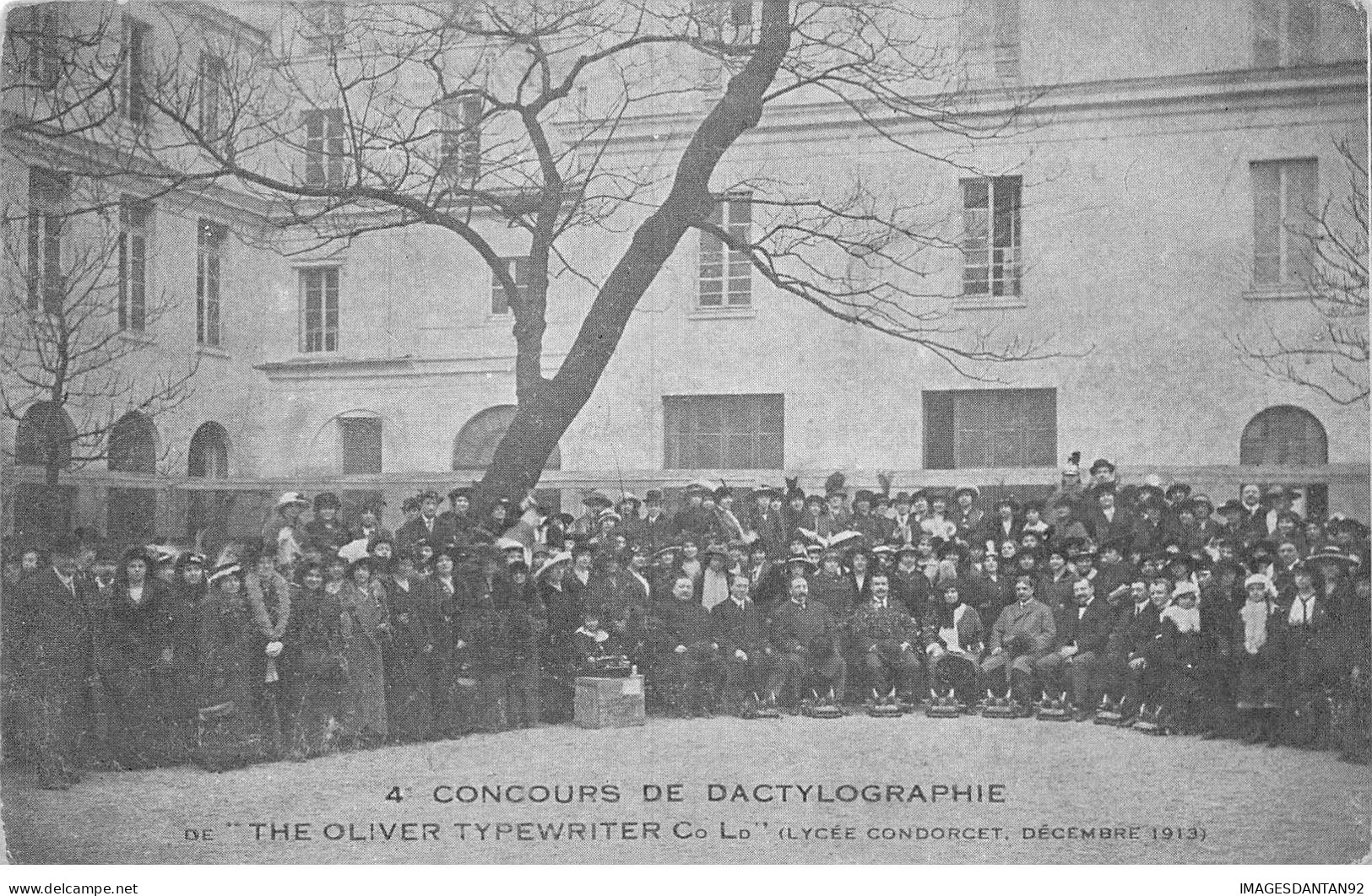 75009 PARIS #FG55542 CONCOURS DE DACTYLOGRAPHIE THE OLIVER TYPEWRITER LYCEE CONDORCET POUR 1914 - Paris (09)