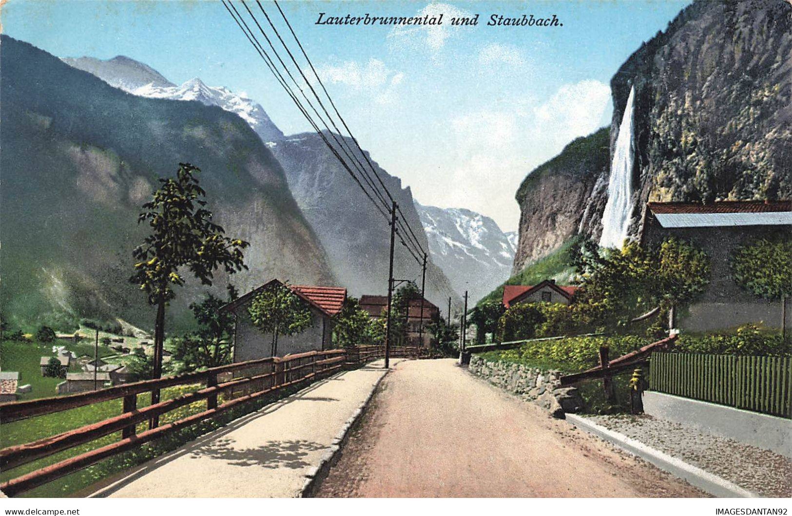 SUISSE AP#DC088 VALLEE DE LAUTERBRUNNEN ET STAUBBACH - Lauterbrunnen