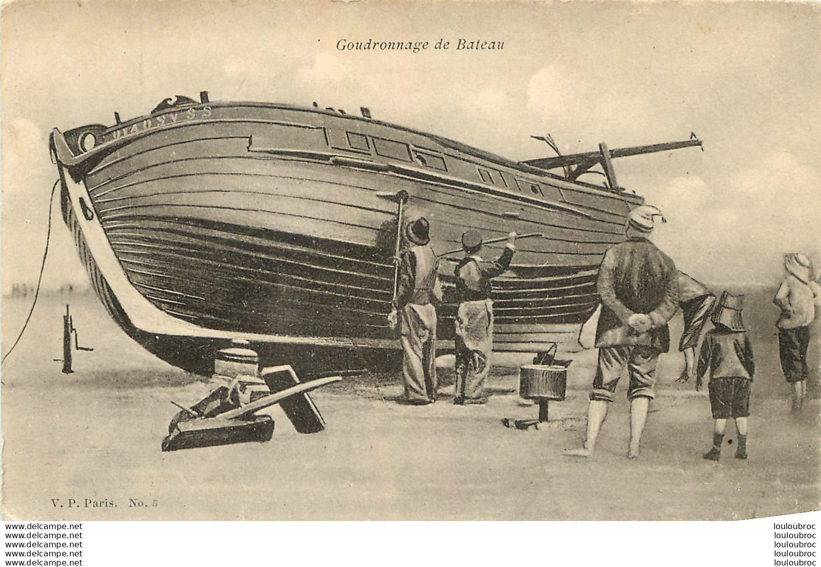 LE GOUDRONNAGE DE BATEAU - Fischerei