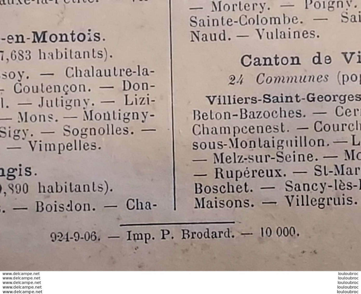 PETITE GEOGRAPHIE DU DEPARTEMENT DE SEINE ET MARNE ANNEE 1906 IMP. BRODARD  16 PAGES PARFAIT ETAT - Ile-de-France