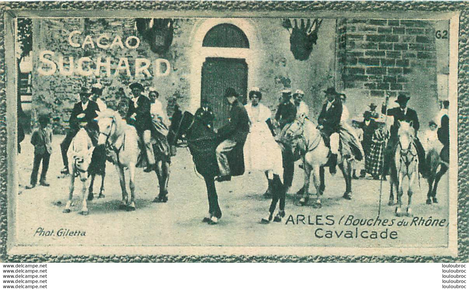 CHROMO CACAO SUCHARD ARLES CAVALCADE  PHOTO GILETTA - Suchard