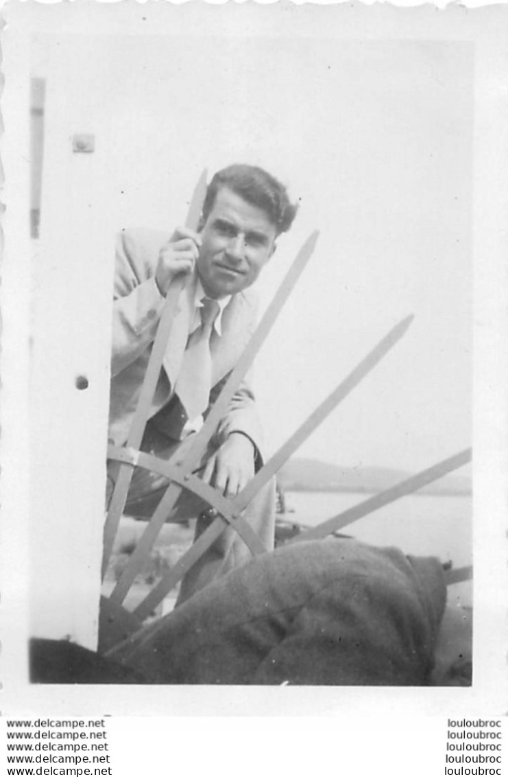 CAUDEBEC EN CAUX MEMBRE EQUIPAGE YDRAVION POTEZ CAMS 141 MARCEL ABGRALL DIT LOULOU PHOTO ORIGINALE  8.50 X 6 CM - Aviación