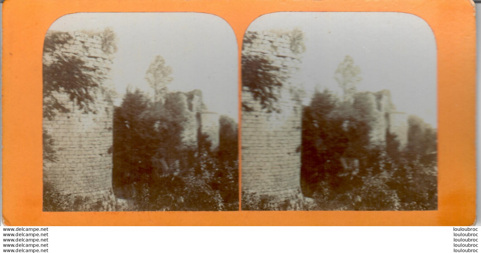 PROVINS VILLE HAUTE TOUR AUX ENGINS PHOTO STEREOSCOPIQUE G. LACOSTE - Stereoscopic