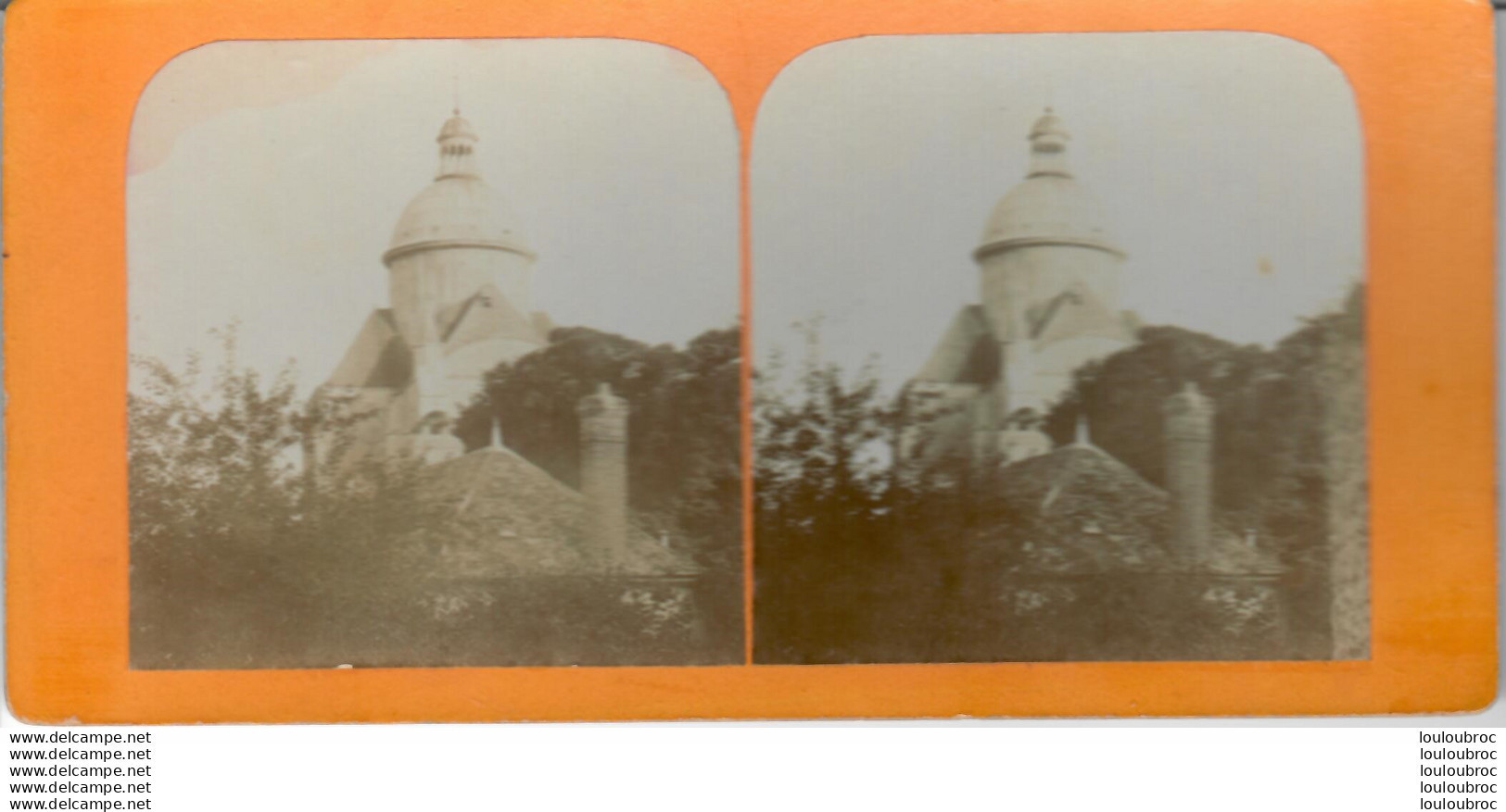 PROVINS VILLE HAUTE DOME DE SAINTE QUIRIACE PHOTO STEREOSCOPIQUE G. LACOSTE - Photos Stéréoscopiques