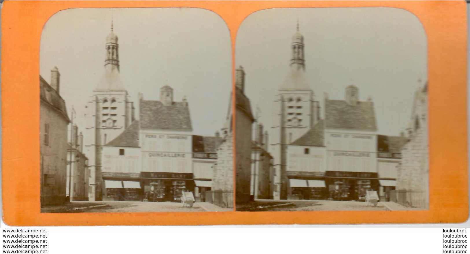 PROVINS EGLISE ET CLOITRE ST AYOUL PHOTO STEREOSCOPIQUE G. LACOSTE - Stereoscopic