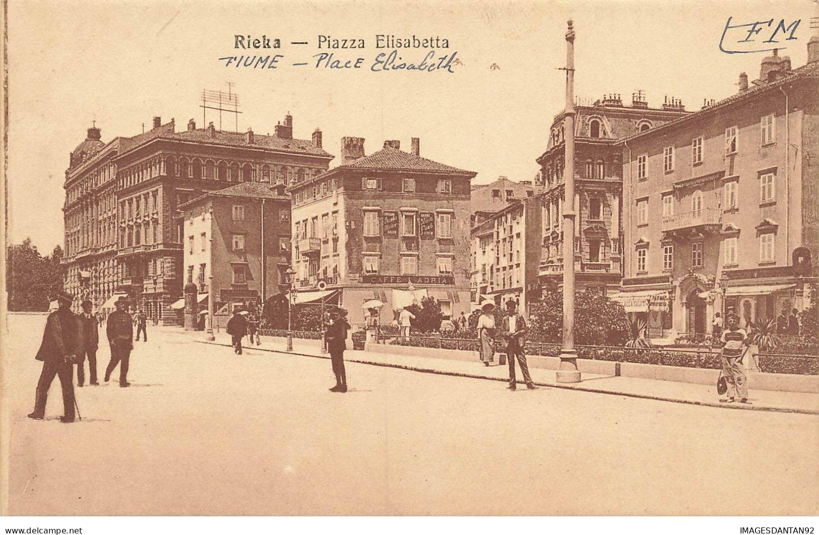 CROATIE #FG55247 RIEKA FIUME PIAZZA ELISABETTA - Kroatien