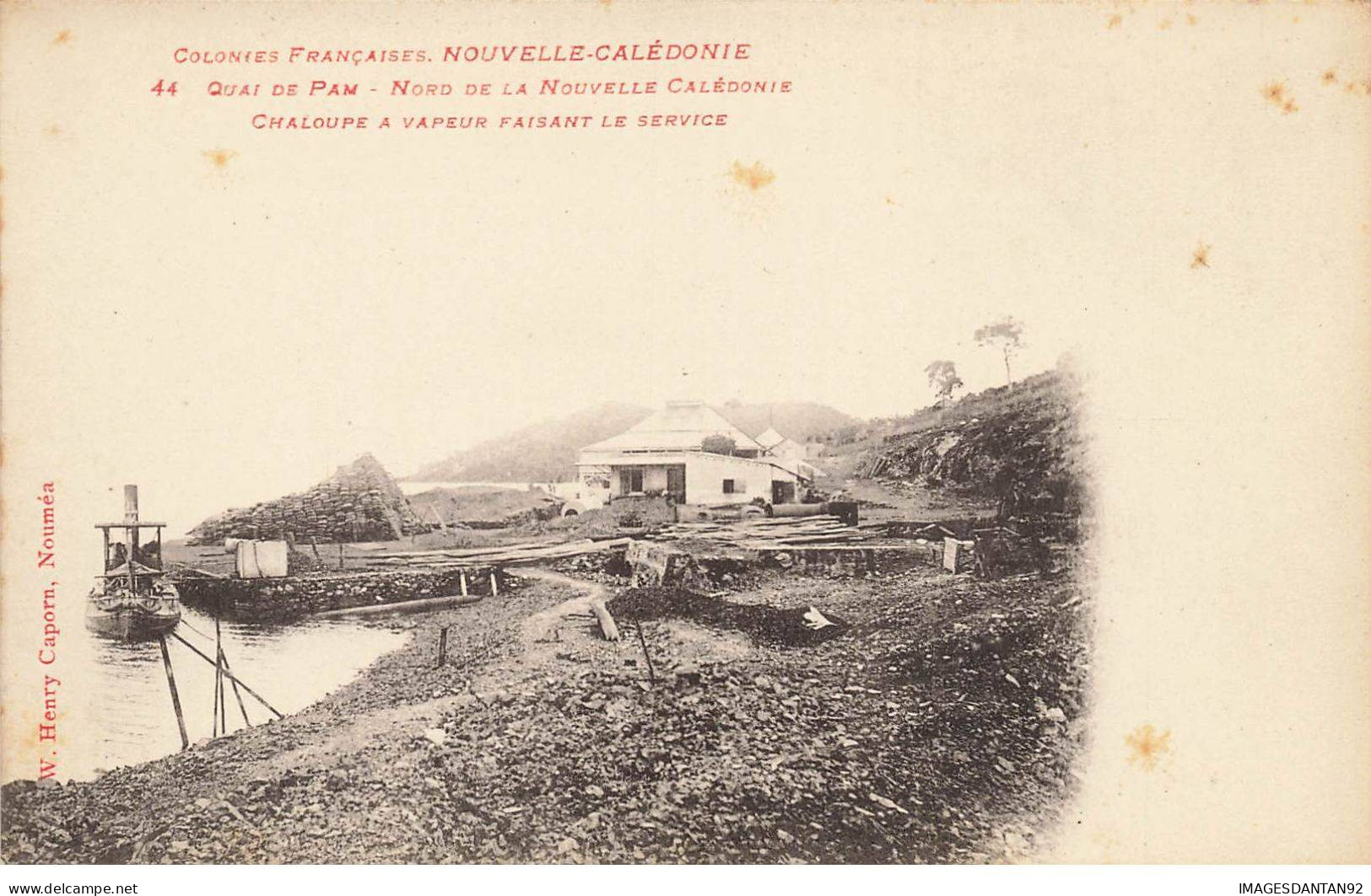 NOUVELLE CALEDONIE #FG54934 QUAI DE PAM NORD CHALOUPE - Nouvelle-Calédonie