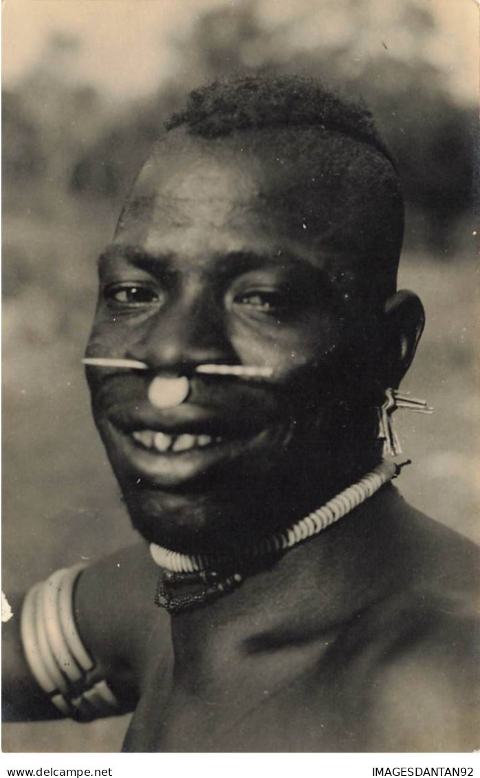 GUINEE FRANCAISE #FG54863 TRIBU CONIANGHIS PORTAIT HOMME ETHNOLOGIQUE CARTE PHOTO - Guinée Française