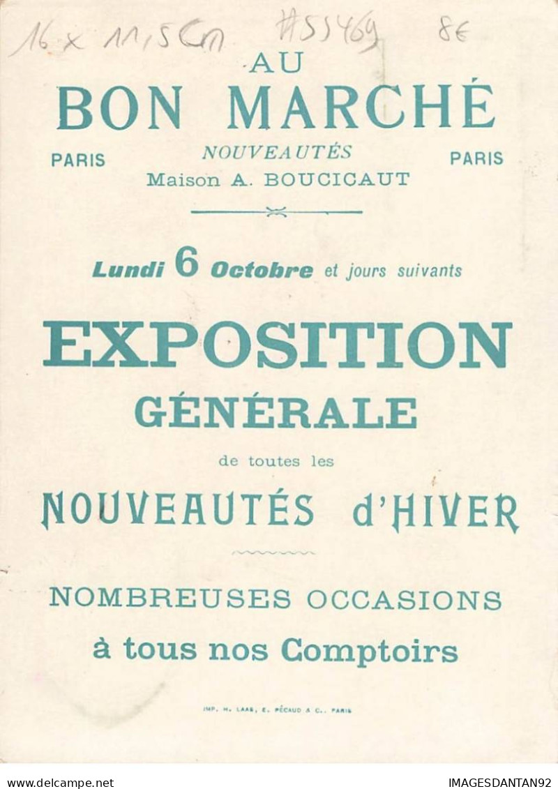 CHROMO #FG55469 AU BON MARCHE LES CINQ SOUS DE L AVAREDE LUNDI 06 OCTOBRE 16X11.5 CM - Au Bon Marché