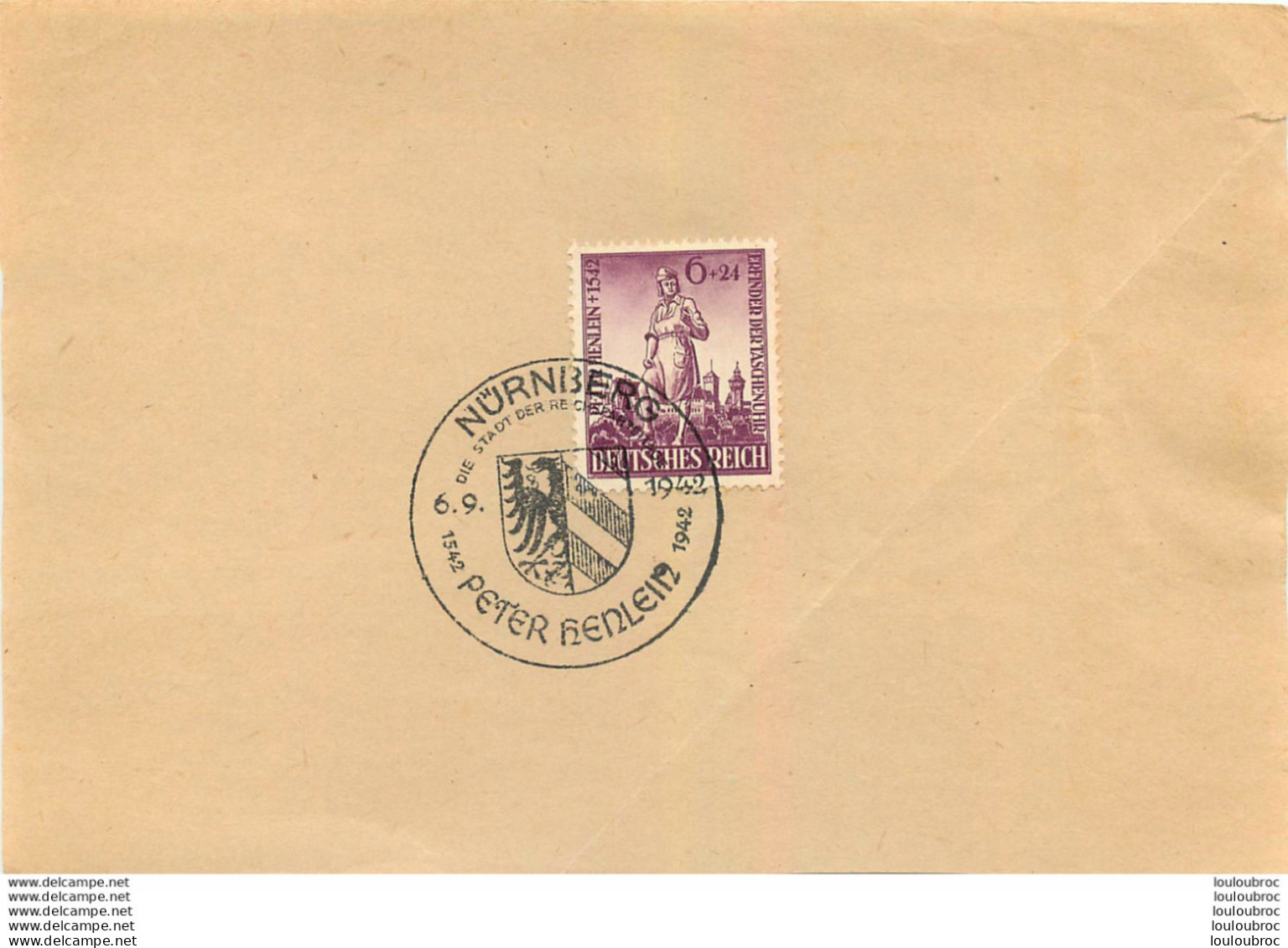 NURNBERG 09/1942 TIMBRE SUR FEULLE - Used Stamps