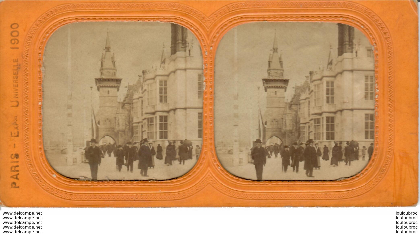 PARIS EXPOSITION UNIVERSELLE 1900 PALAIS DE LA HONGRIE  PHOTO STEREOSCOPIQUE - Stereo-Photographie