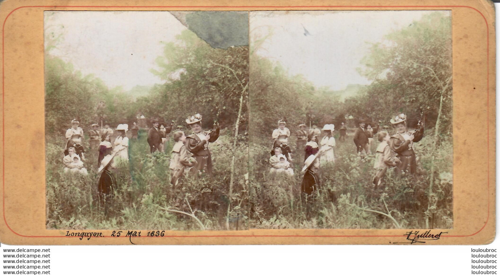 LONGUYON 1896 PHOTO STEREOSCOPIQUE - Stereoscopic