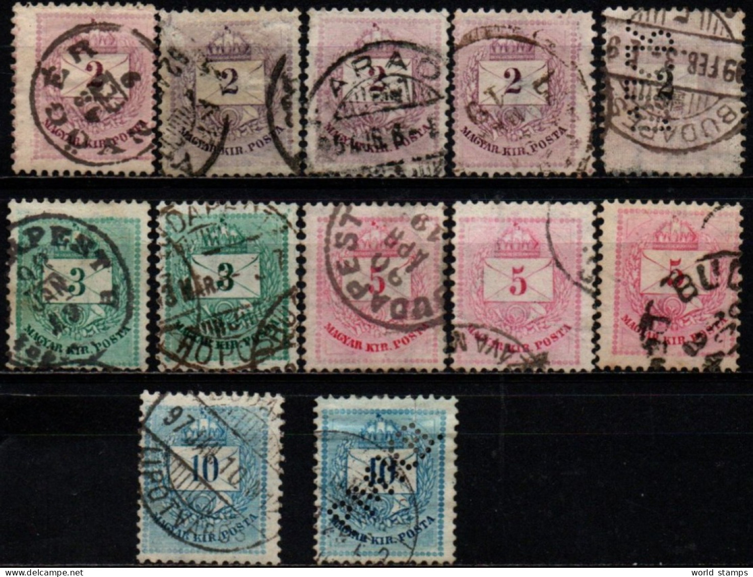 HONGRIE 1881 O DENT 12x11.5 - Used Stamps