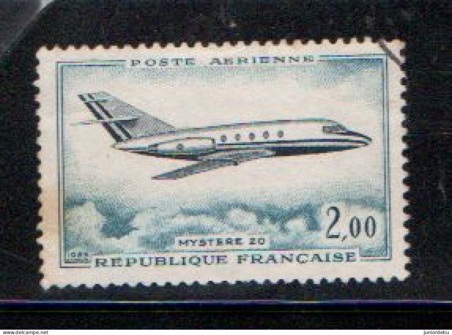 France - 1965 - Airmail - Mystere 20  - Aeroplane - Used - Used Stamps