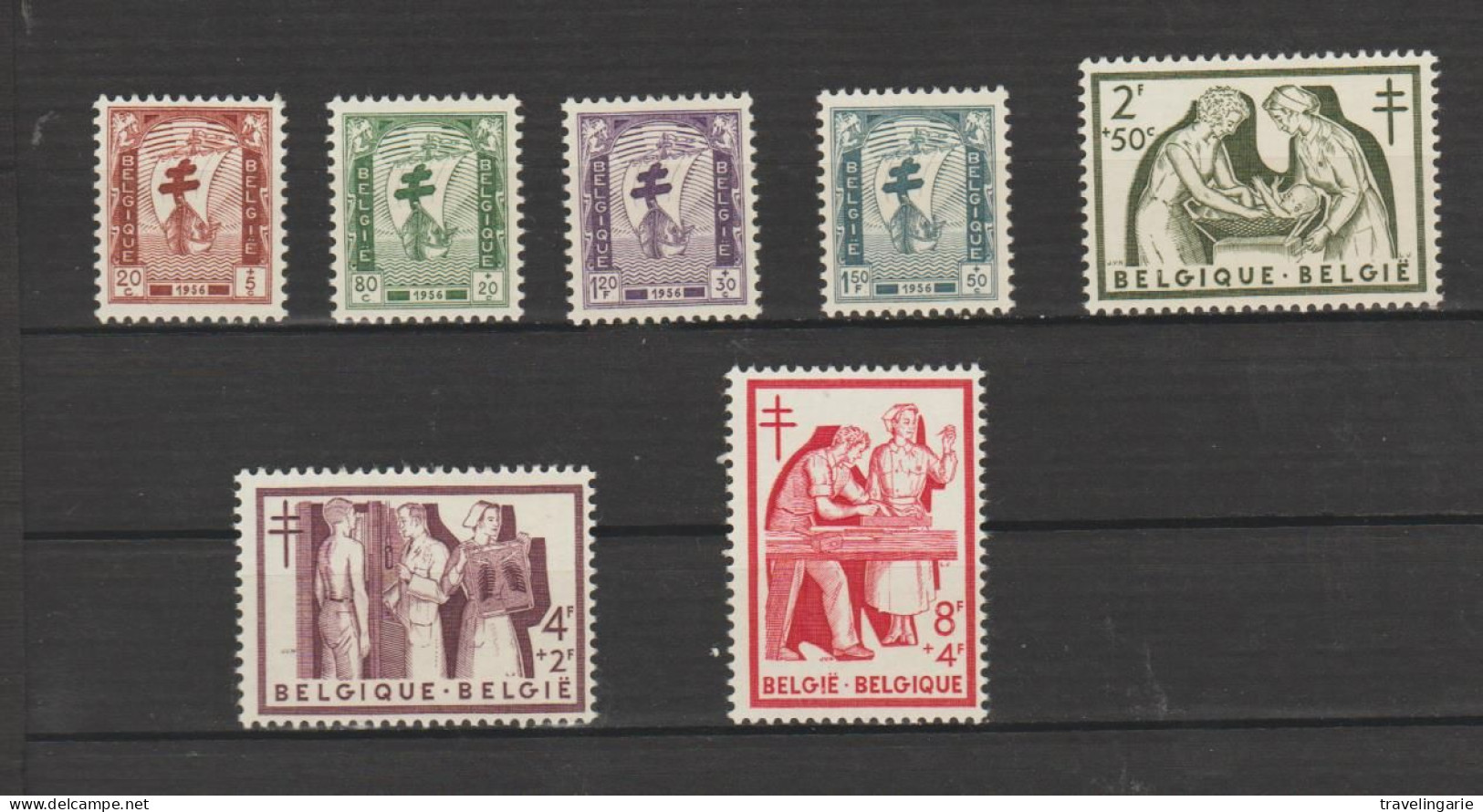 Belgium 1956 Antituberculosis Set 'Nurses' MNH ** - Neufs