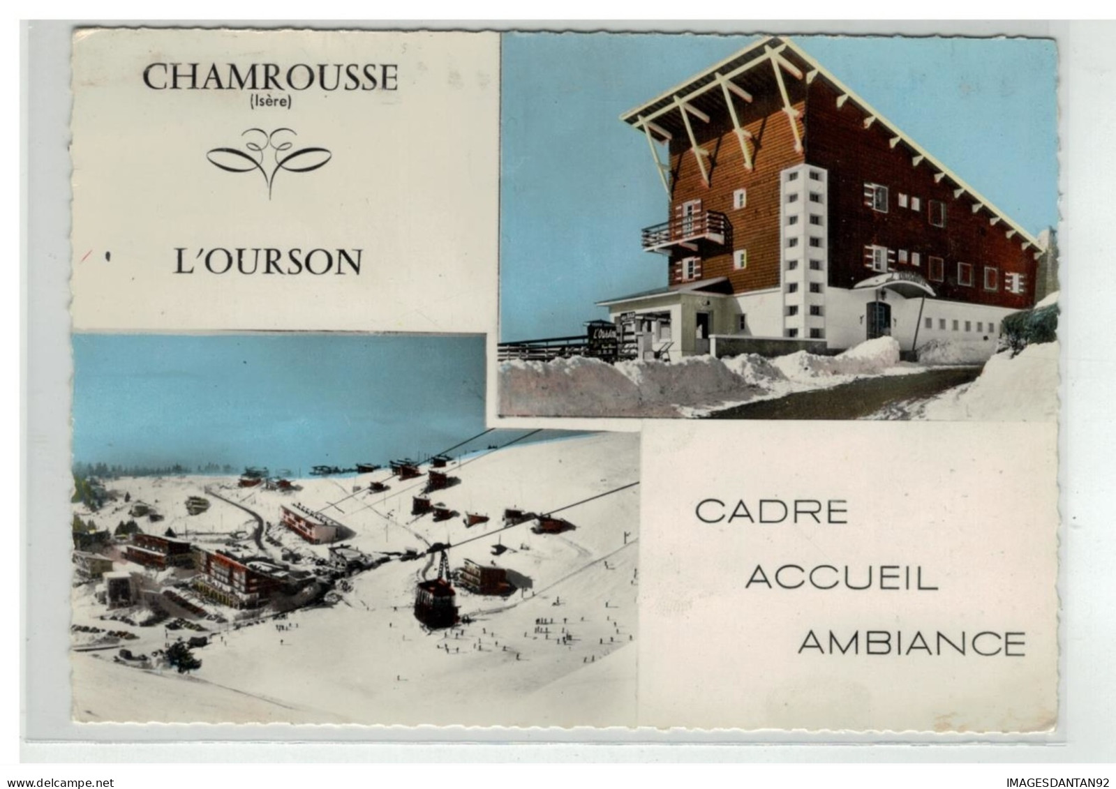 38 CHAMROUSSE HOTEL DE L OURSON N°JI 63 TELESKI STATION SKI - Chamrousse