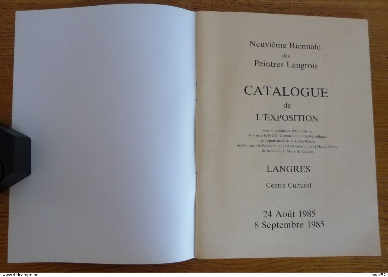 Catalogue De La Neuvième Biennale PEINTRES LANGROIS (1985)  40 Pages + Publicités (exemplaire Numéroté) - Champagne - Ardenne