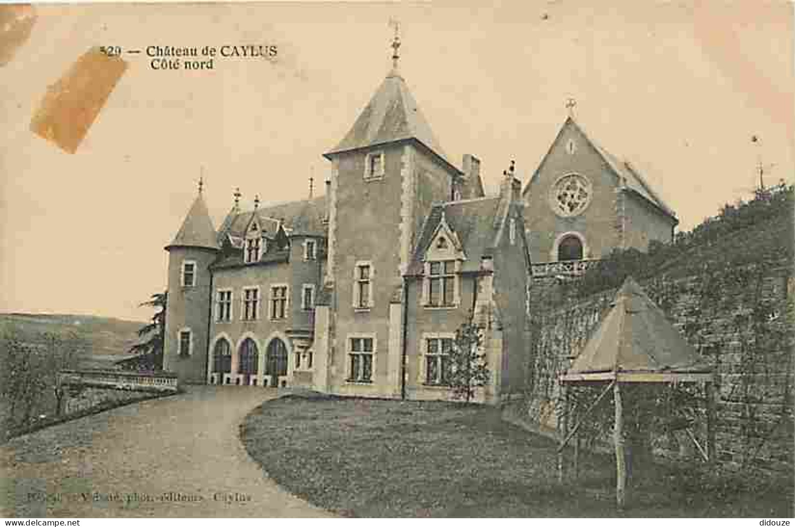 82 - Caylus - Château De Caylus - Coté Nord - Correspondance - Voyagée En 1908 - CPA - Voir Scans Recto-Verso - Caylus