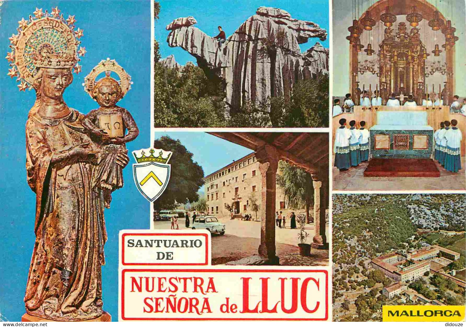 Espagne - Espana - Islas Baleares - Mallorca - Santuario De Lluc - Multivues - Art Religieux - Vierge à L'enfant - CPM - - Mallorca
