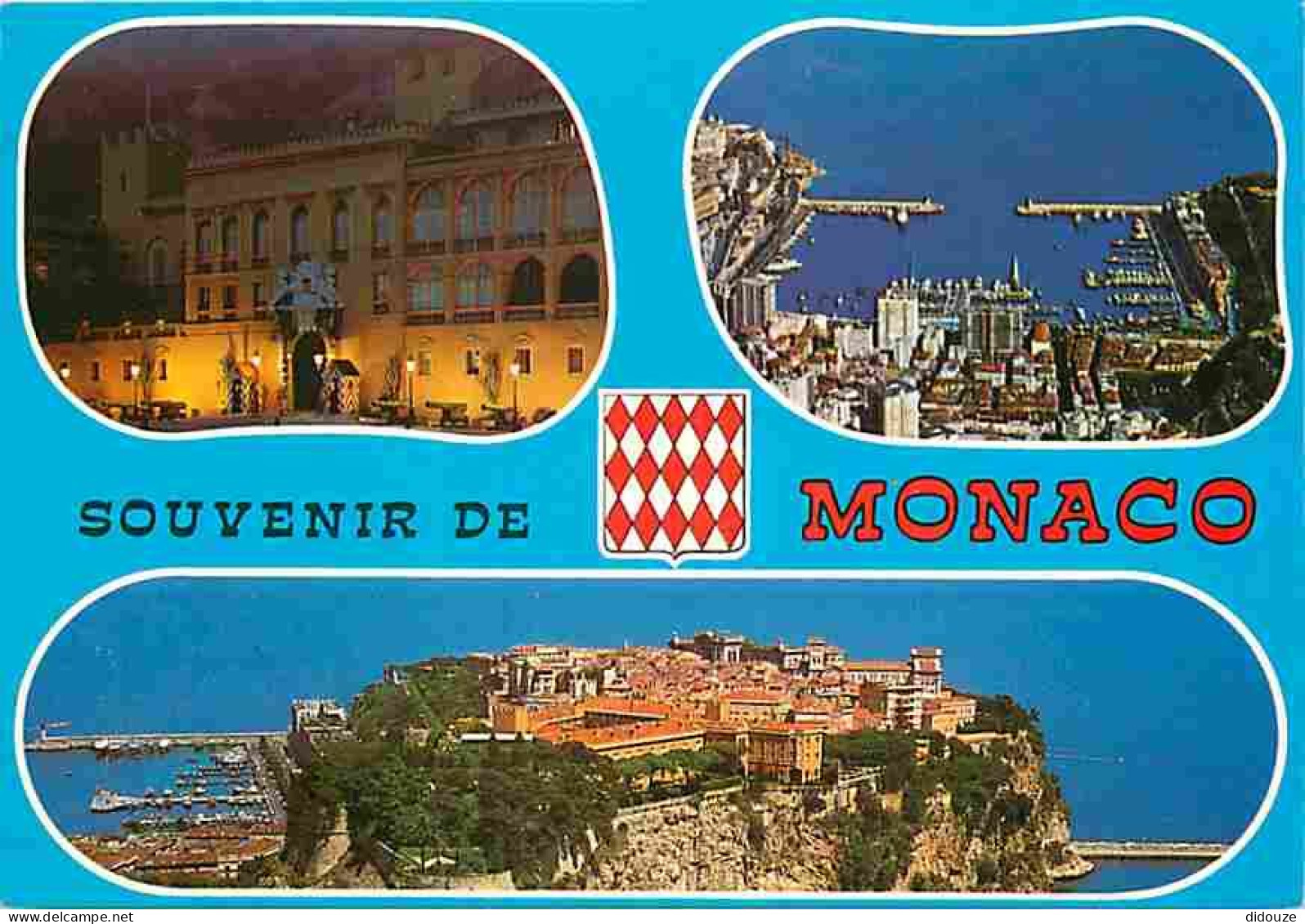 Monaco - Multivues - Blasons - Carte Neuve - CPM - Voir Scans Recto-Verso - Mehransichten, Panoramakarten