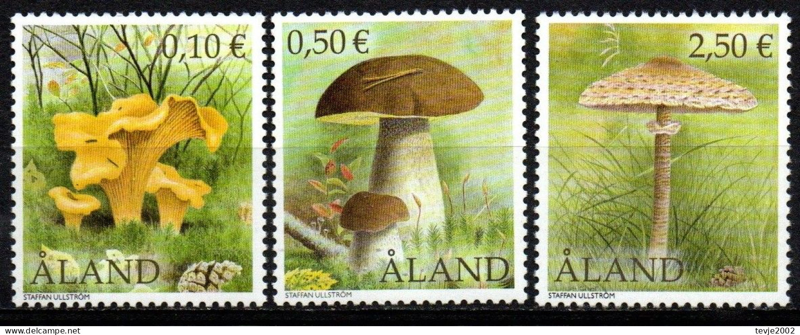 Aland 2003 - Mi.Nr. 214 - 216 - Postfrisch MNH - Pilze Mushrooms - Champignons