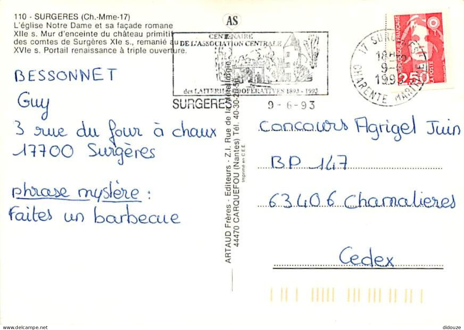 17 - Surgères - Multivues - Blasons - Flamme Postale De Surgères - CPM - Voir Scans Recto-Verso - Surgères