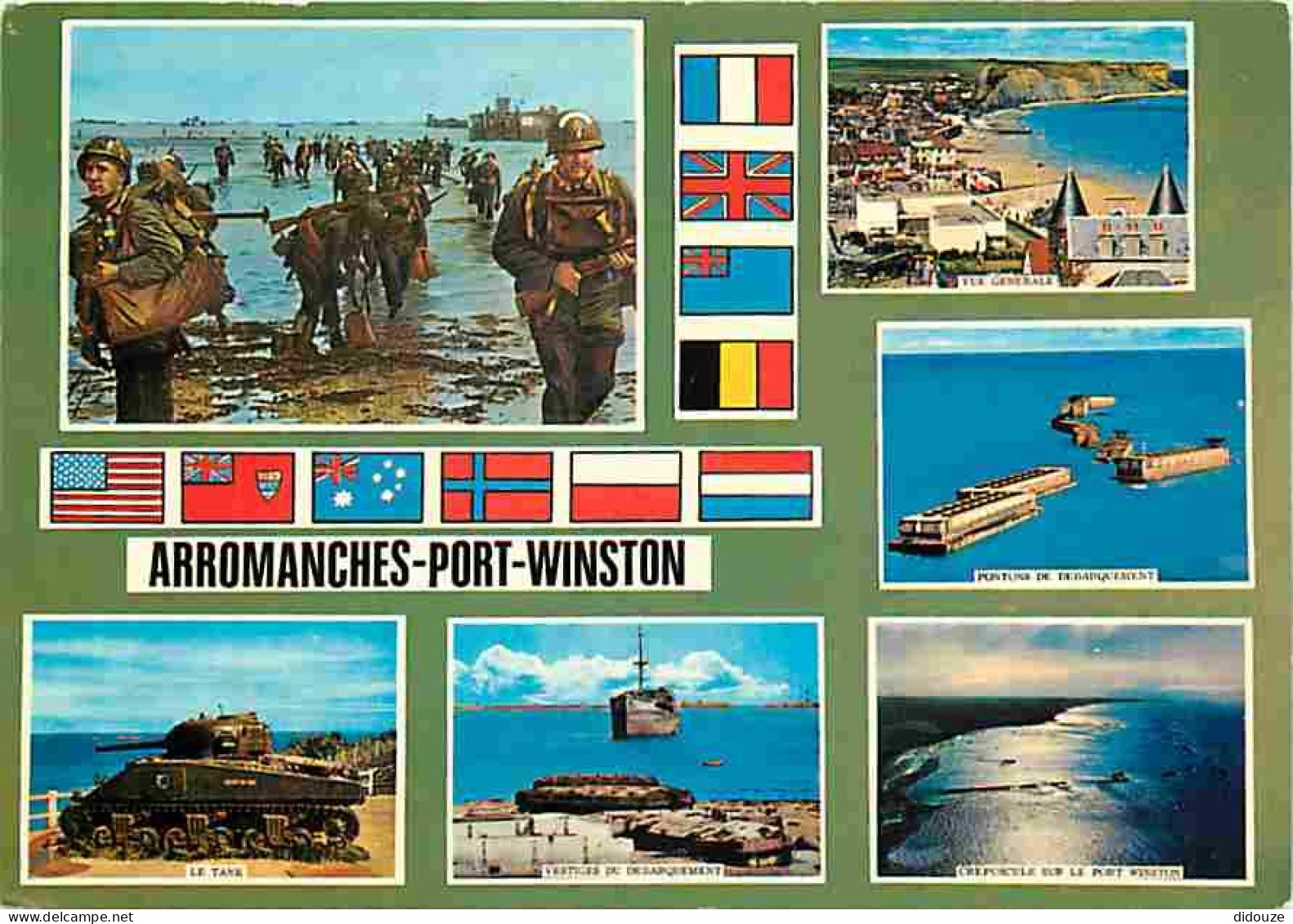 14 - Arromanches - Multivues - Militaria - Drapeaux - CPM - Voir Scans Recto-Verso - Arromanches