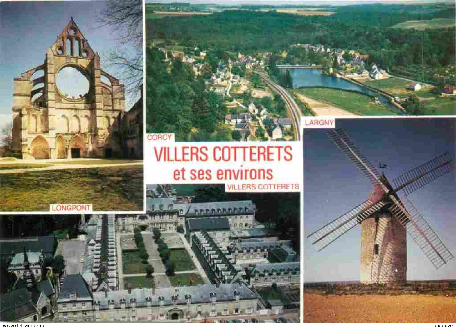 02 - Villers Cotterets - Multivues - Moulin à Vent - CPM - Voir Scans Recto-Verso - Villers Cotterets