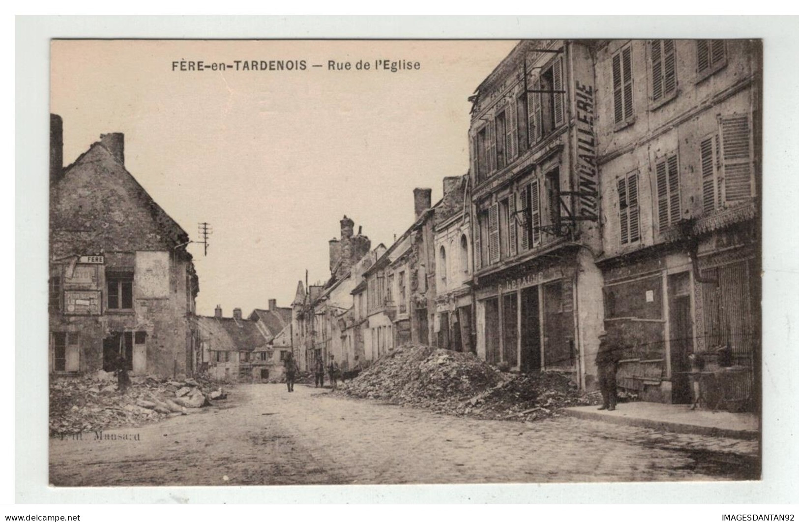 02 FERE EN TARDENOIS RUE DE L EGLISE - Fere En Tardenois