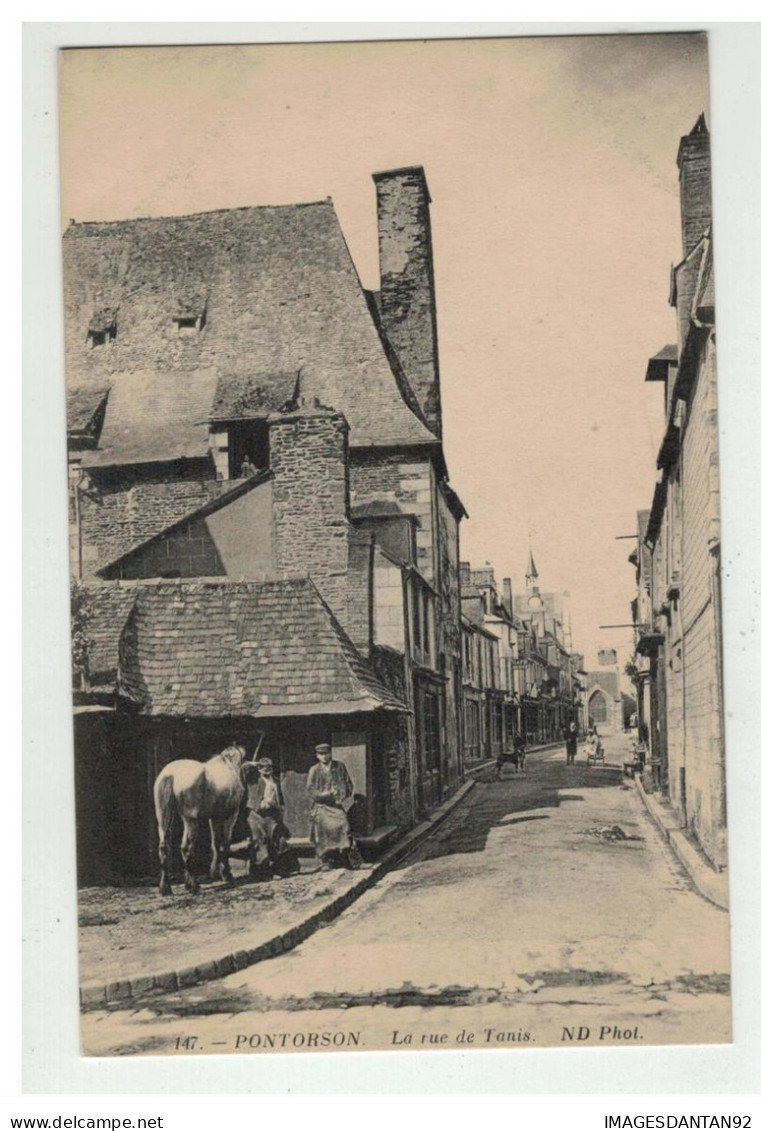 50 PONTORSON LA RUE DE TANIS MARECHAL FERRANT - Pontorson