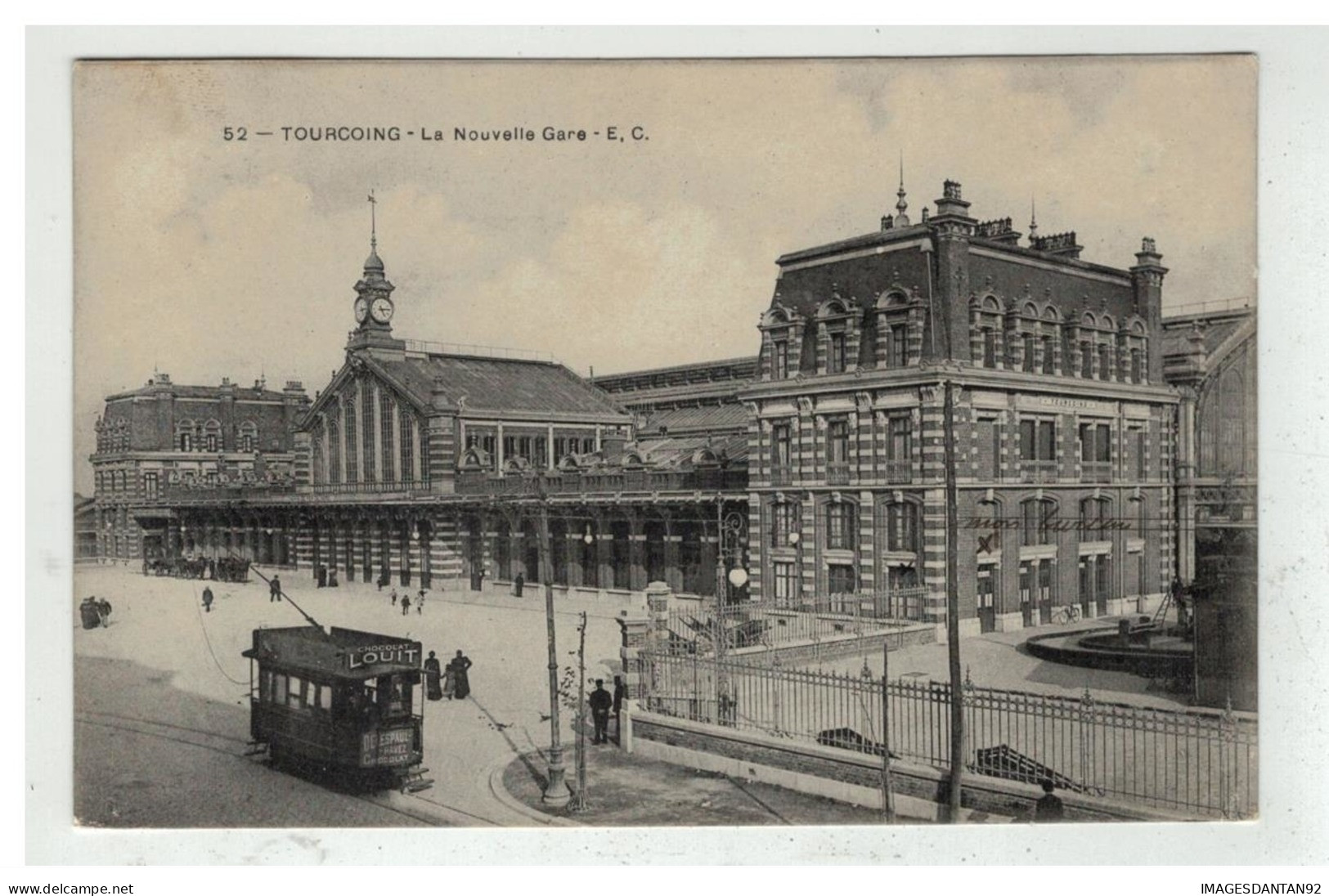 59 TOURCOING LA NOUVELLE GARE N°52 TRAMWAY - Tourcoing