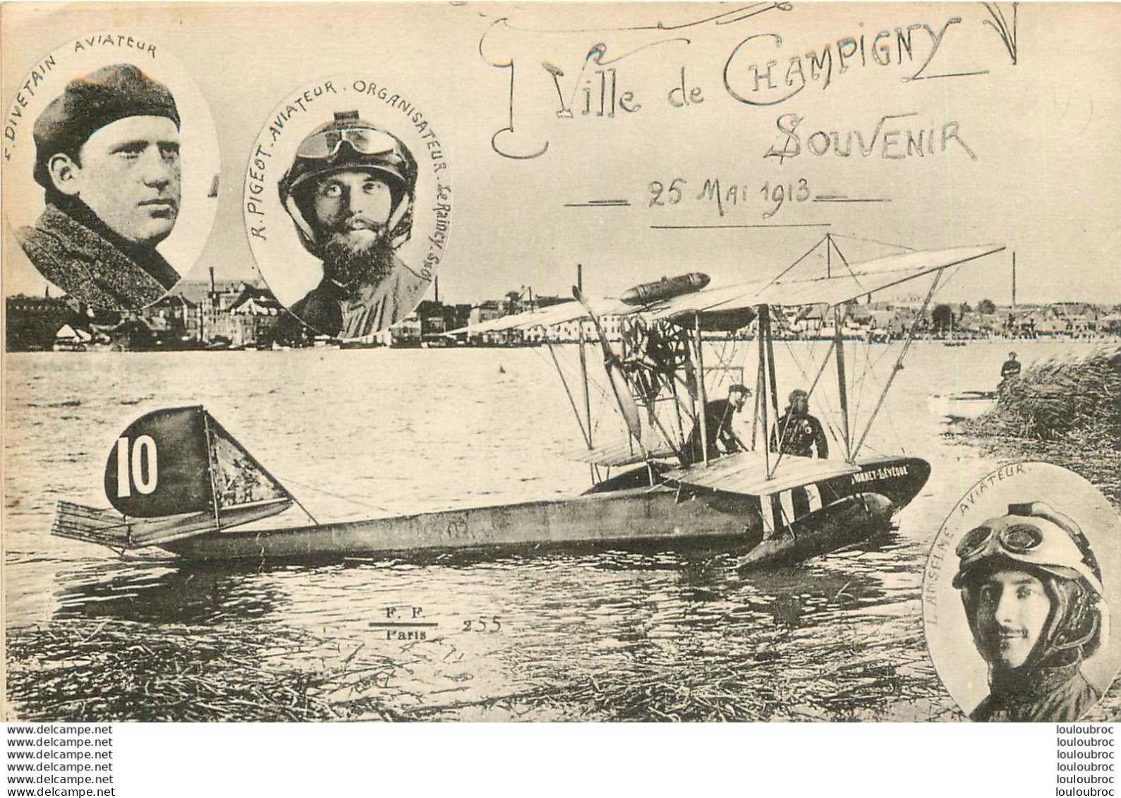 VILLE DE CHAMPIGNY SOUVENIR 25 MAI 1913 AVIATEUR MEETING - Airmen, Fliers