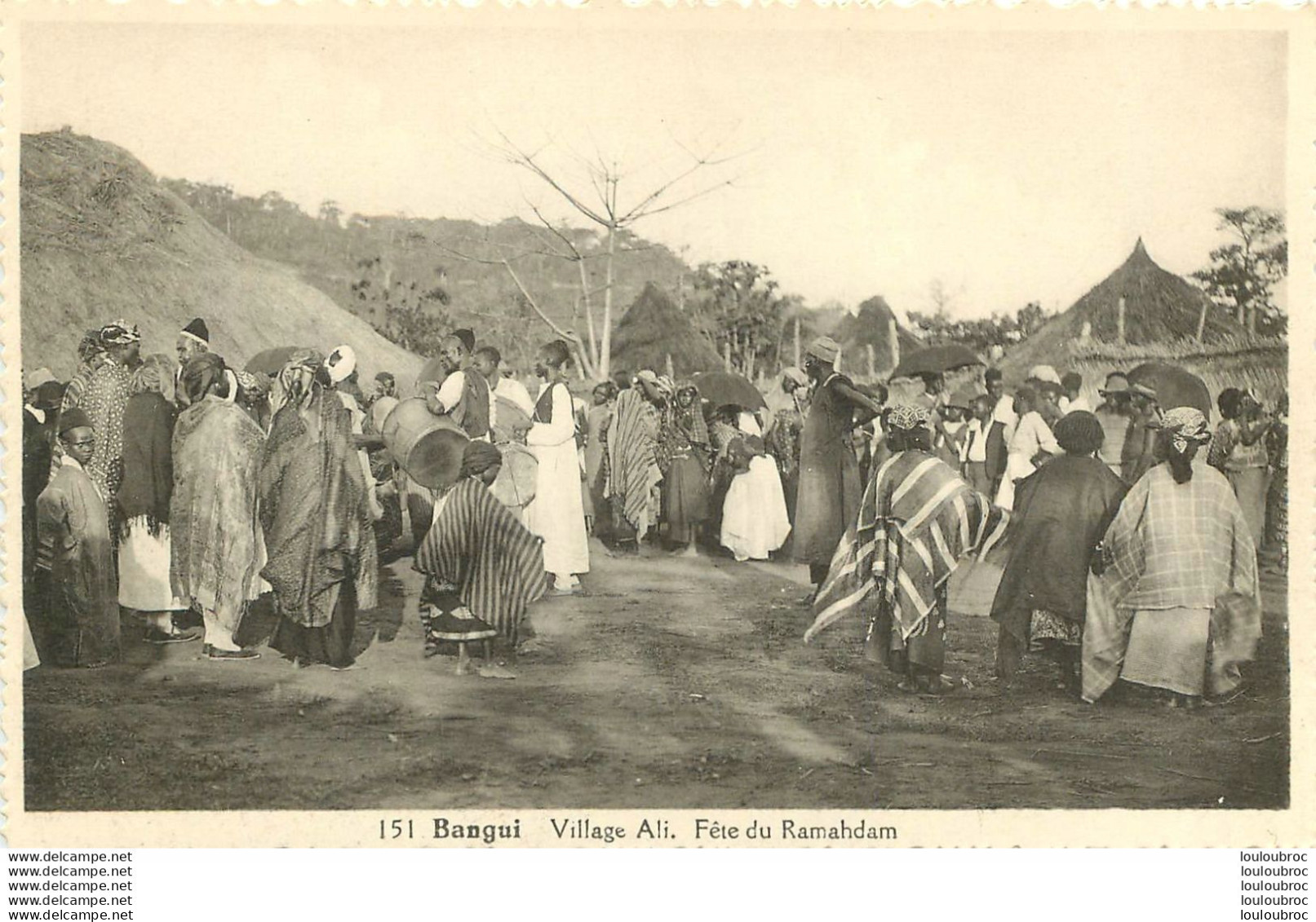 BANGUI  VILLAGE ALI FETE DU RAMAHDAM EDITION ARTIAGA  SILVA N°151 - Zentralafrik. Republik