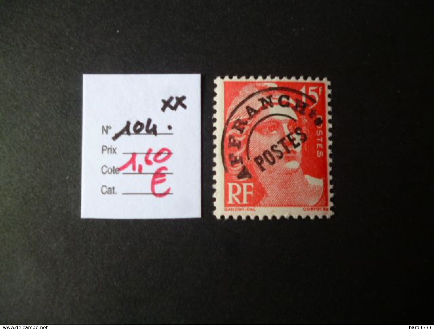 Timbre France Neuf ** Préoblitéré N° 104 Cote 1,60 € - 1893-1947