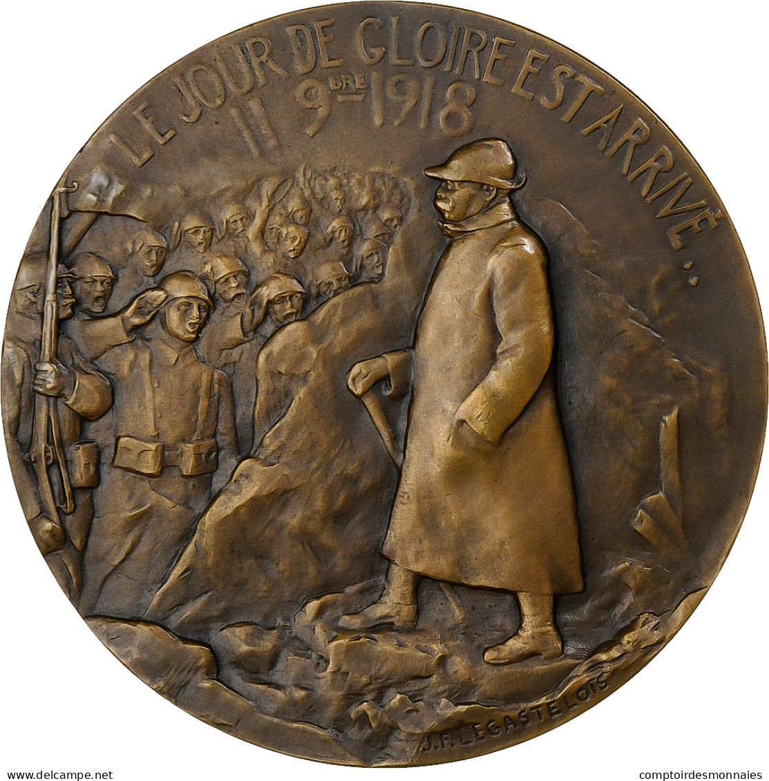 France, Médaille, Georges Clemenceau, Bronze, Legastelois, SPL - Autres & Non Classés