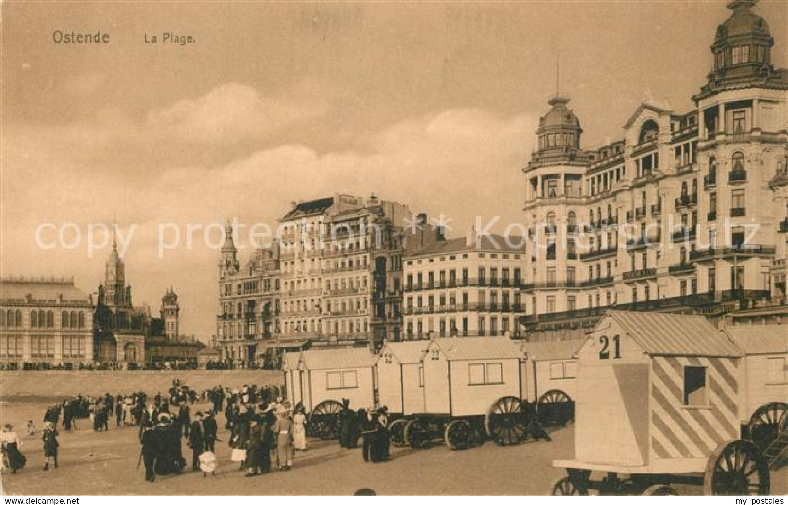 73341980 Ostende Oostende La Plage Et Les Hotels Serie Ostende No. 47  - Oostende