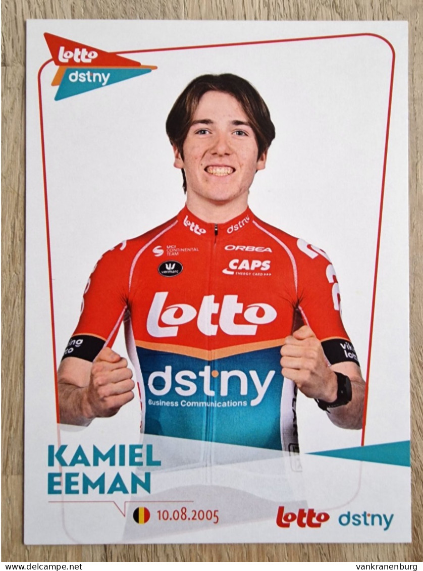 Card Kamiel Eeman - Team Lotto-Dstny Development - 2024 - Cycling - Cyclisme - Ciclismo - Wielrennen - Cycling