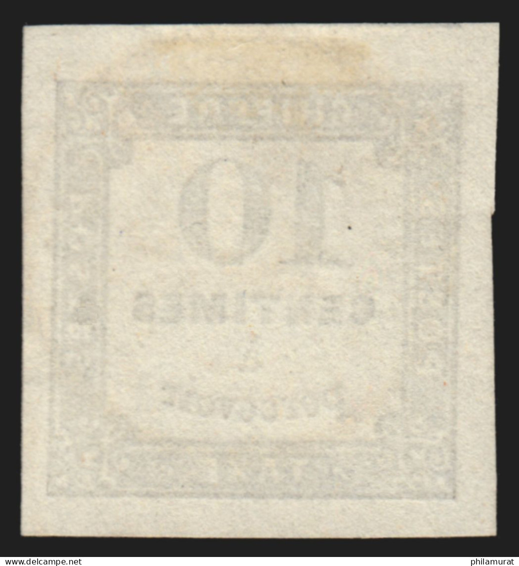 Timbres-Taxe N°2A, 10c Noir, Type II, Oblitéré Càd Limoges - SUPERBE - 1859-1959 Oblitérés