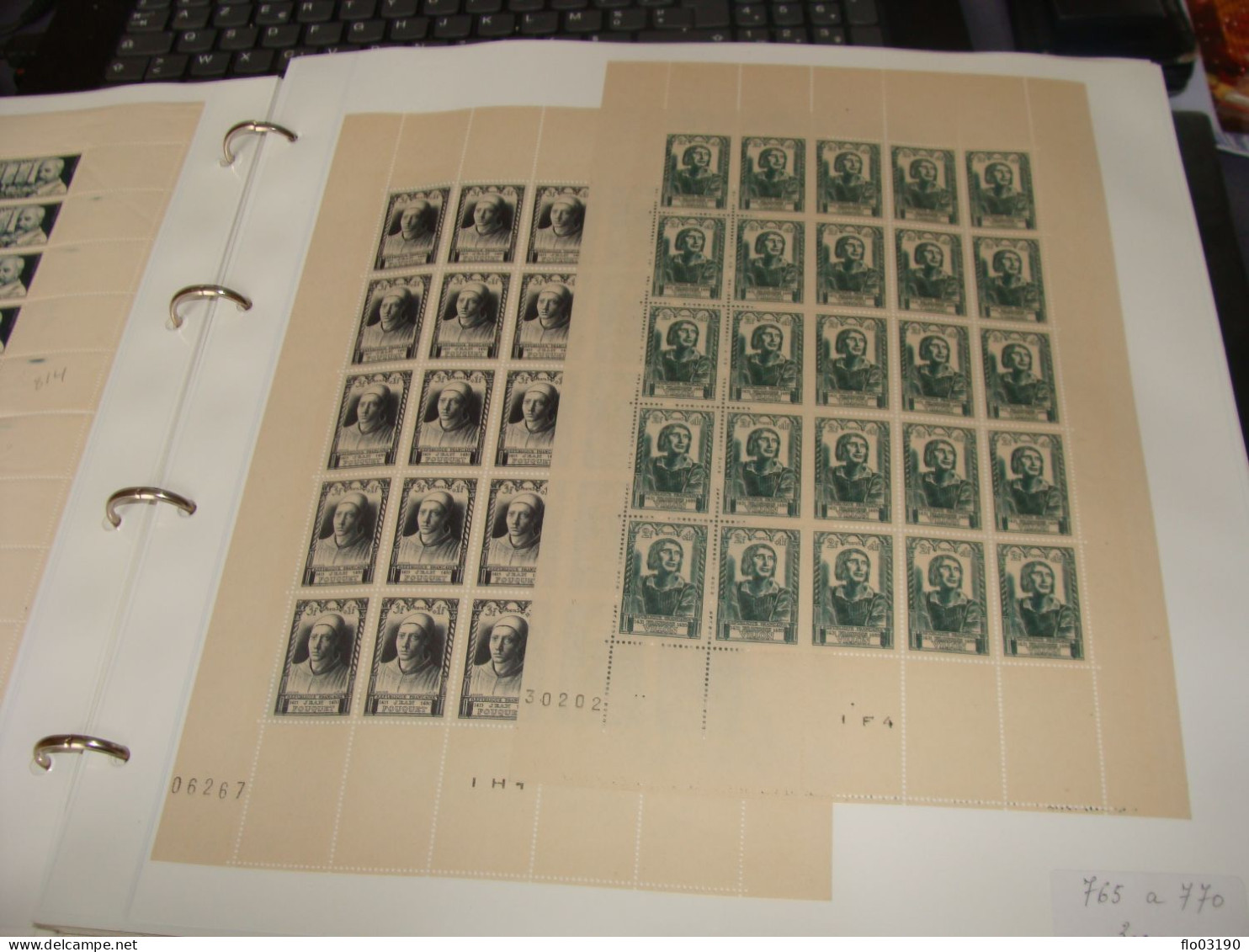 N° 765 Au 770 En Feuille De 25 Timbres Entières Neuves - Feuilles Complètes