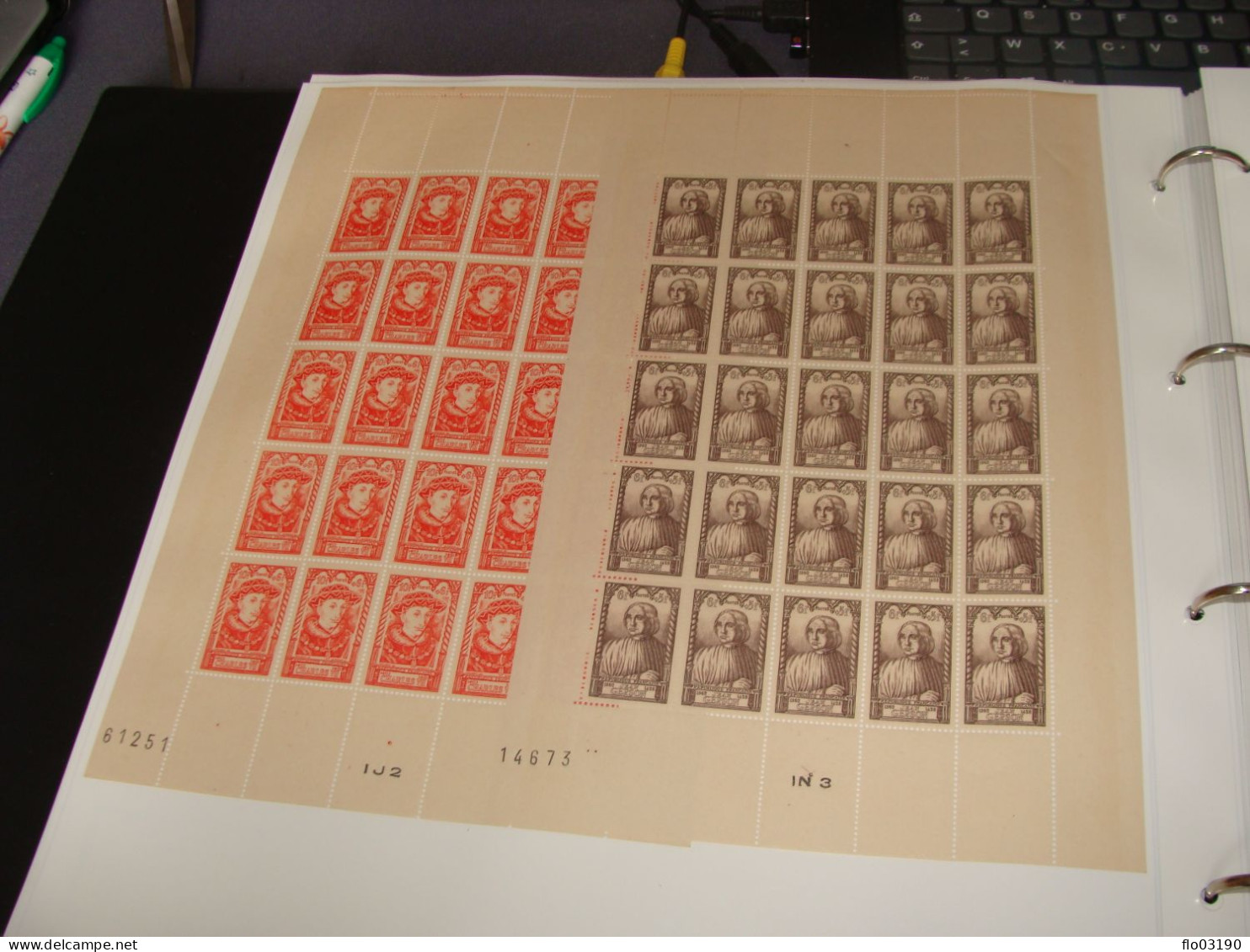 N° 765 Au 770 En Feuille De 25 Timbres Entières Neuves - Ganze Bögen