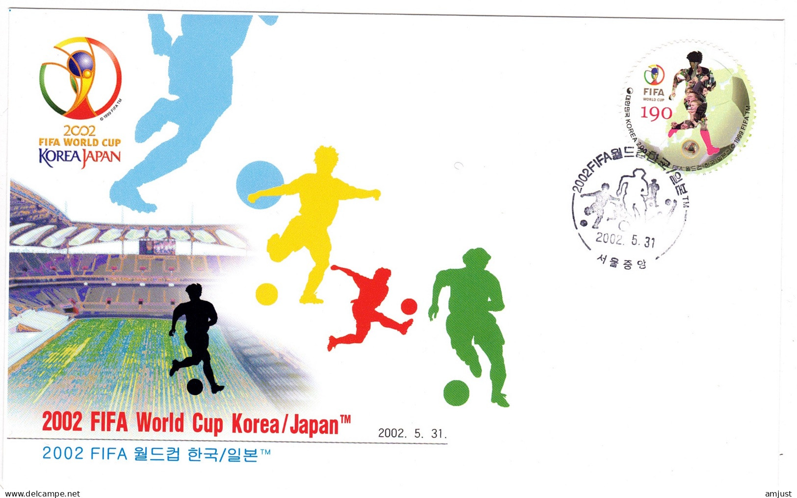 Football // 2002 FIFA // Corée Du Sud  Lettre FDC - 2002 – Corée Du Sud / Japon