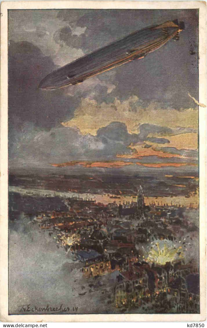 Zeppelin über Antwerpen - Aeronaves