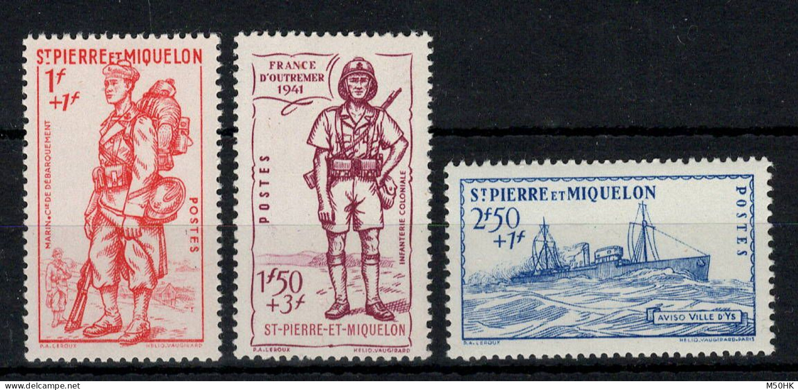 SPM - YV 207 à 209 N** MNH Luxe Complète , Defense De L'empire , Cote 21 Euros - Ungebraucht