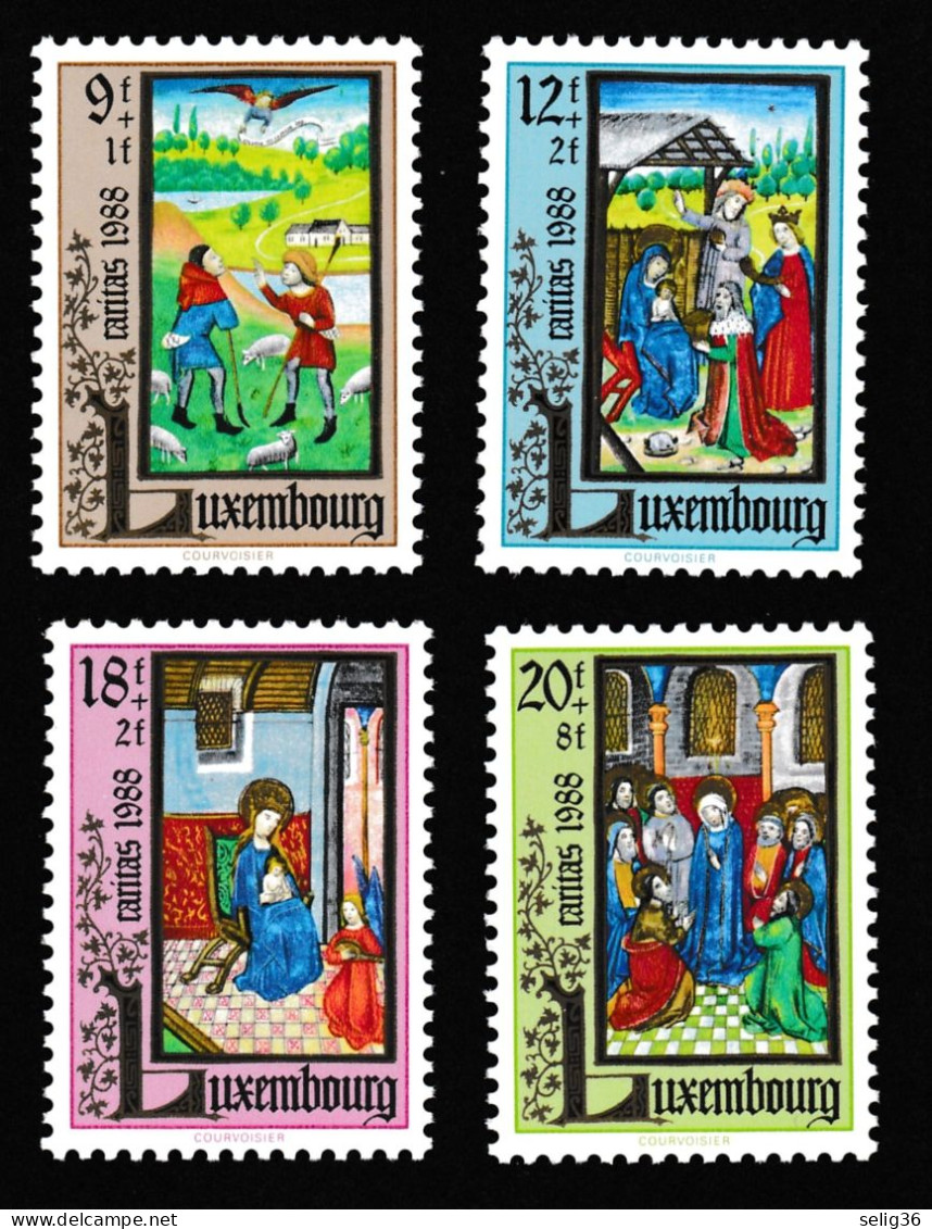 LUXEMBOURG 1988 YT 1160-1163 ** - Neufs