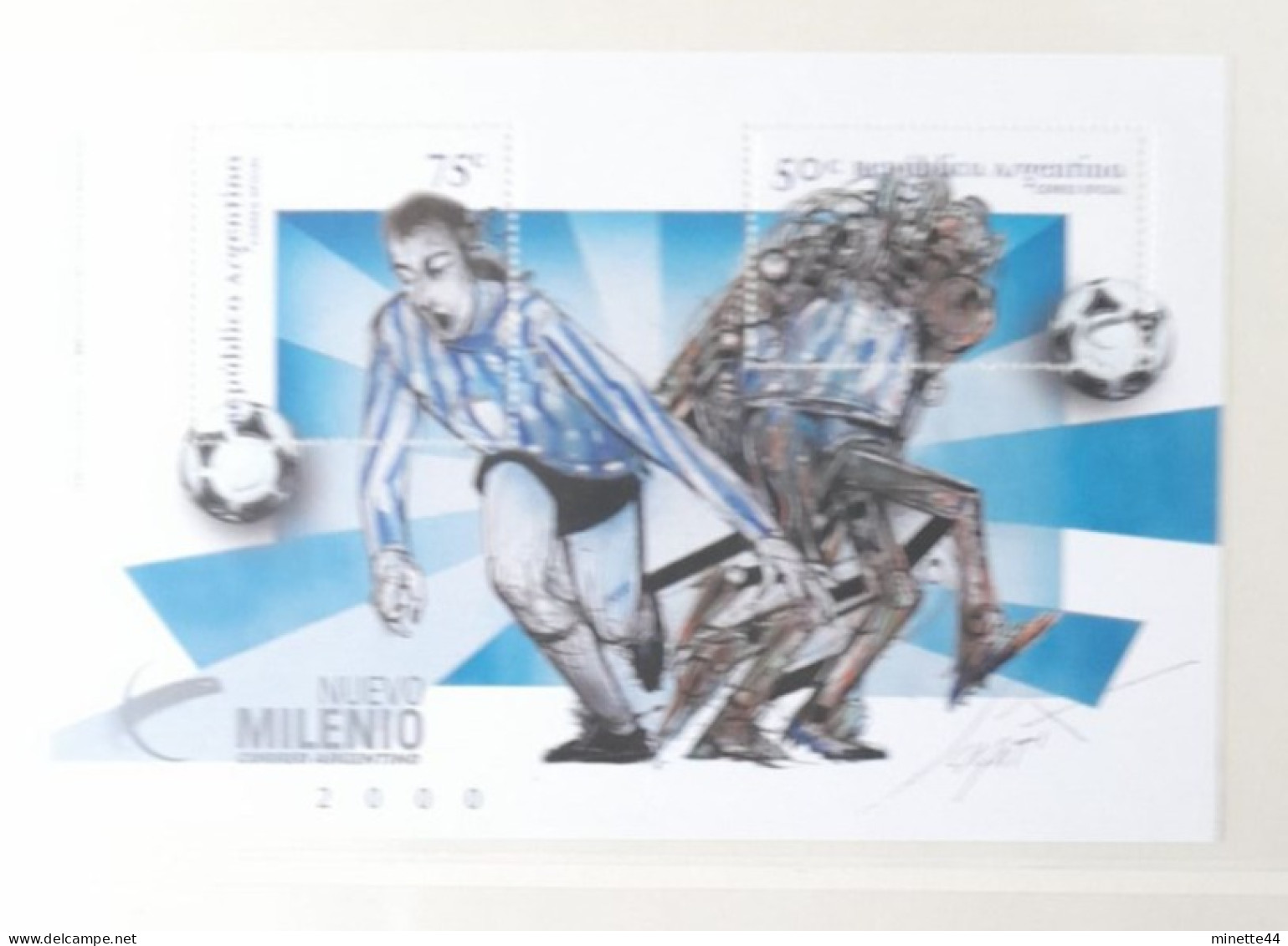 ARGENTINE ARGENTINA MNH** 2000 FOOTBALL FUSSBALL SOCCER CALCIO VOETBAL FUTBOL FUTEBOL FOOT FOTBAL - Unused Stamps