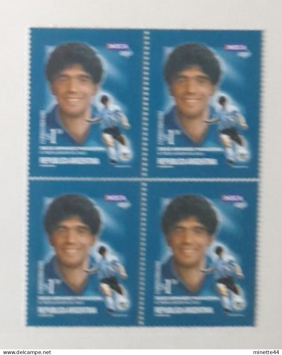 ARGENTINE ARGENTINA MNH** 2002 MARADONA  FOOTBALL FUSSBALL SOCCER CALCIO VOETBAL FUTBOL FUTEBOL FOOT FOTBAL - Unused Stamps