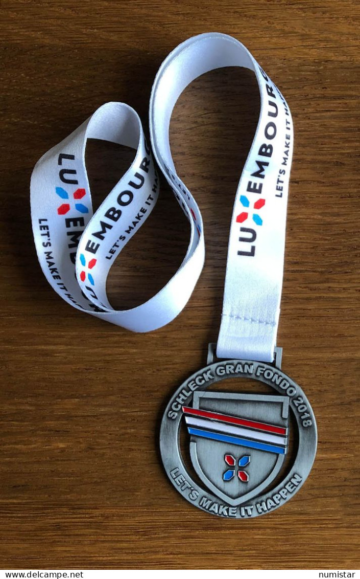 Medaille , Schleck Gran Fondo 2018 , Luxemburg , Luxembourg - Wielrennen