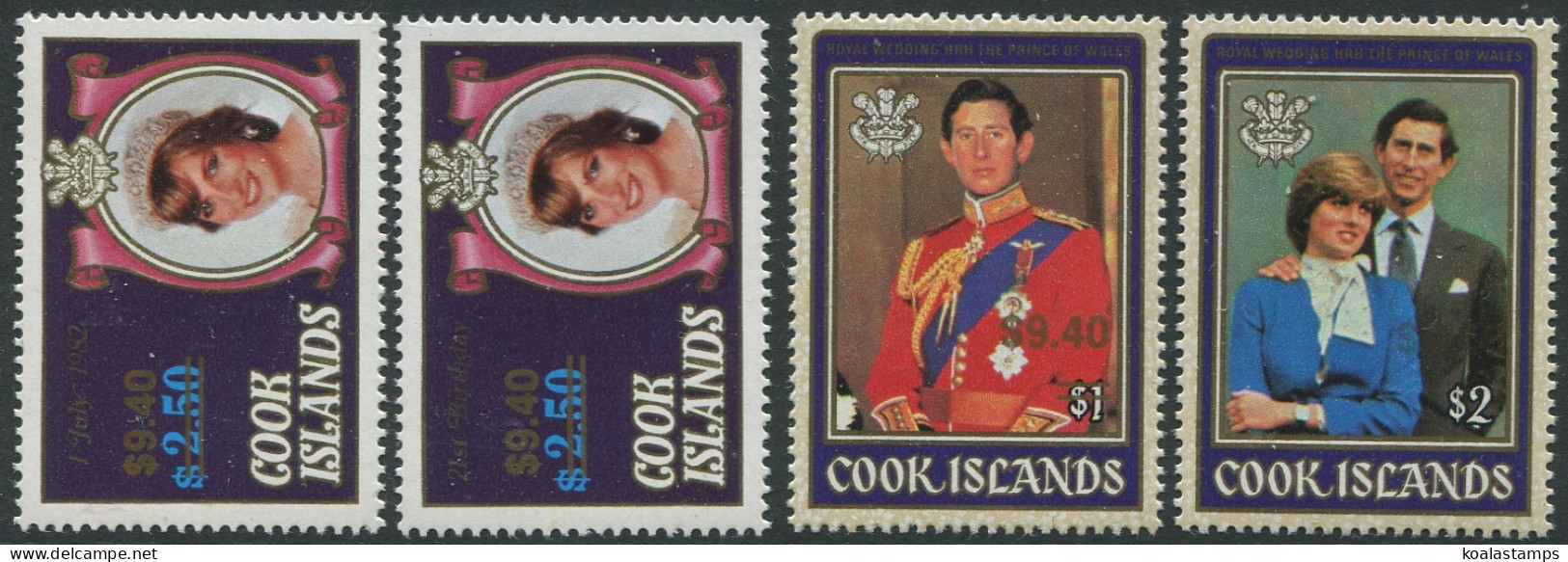 Cook Islands 1987 SG1124-1126 $9.40 Princess Diana Sets MNH - Cookinseln