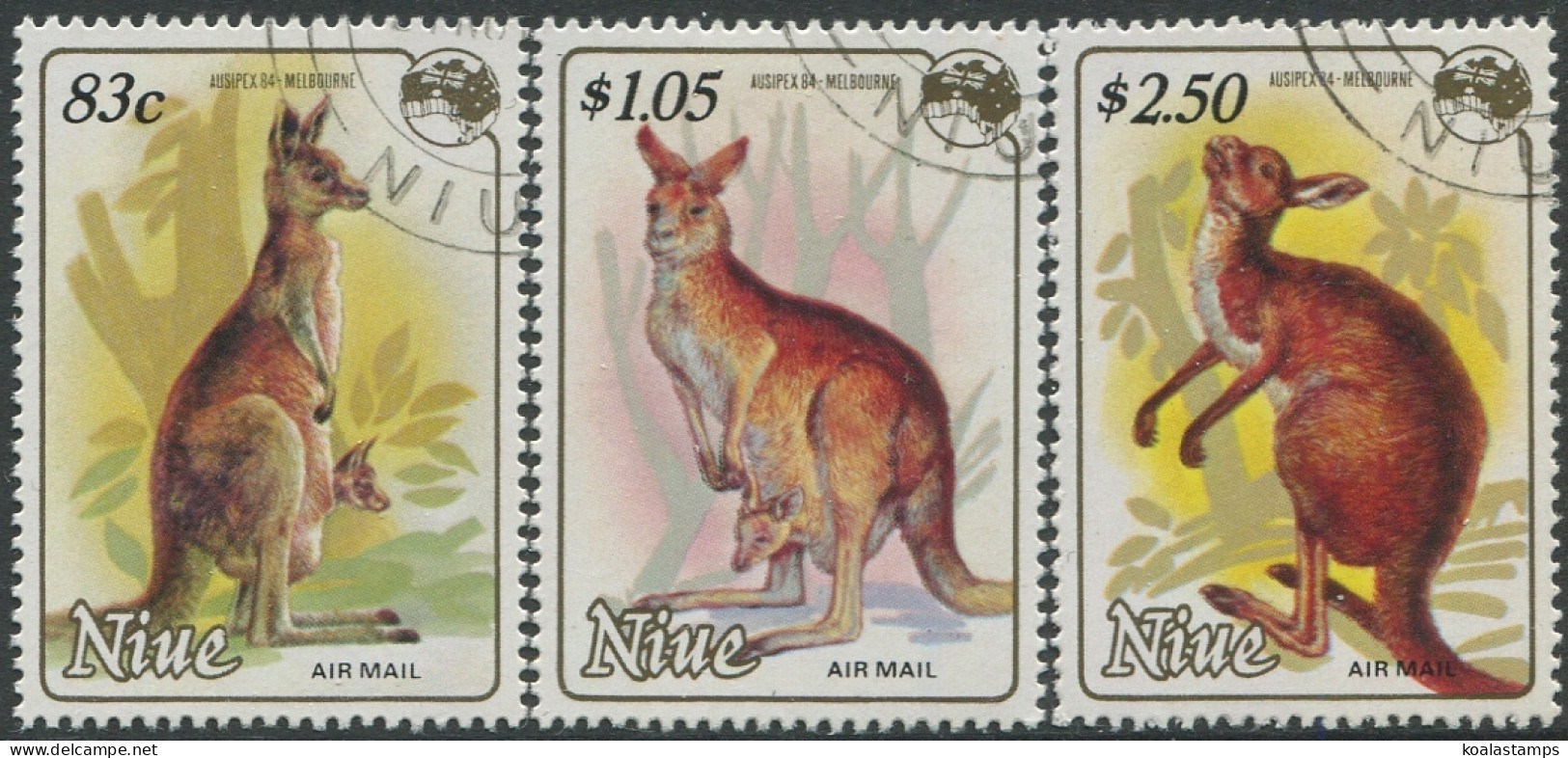 Niue 1984 SG557-559 Ausipex Kangaroos Set FU - Niue