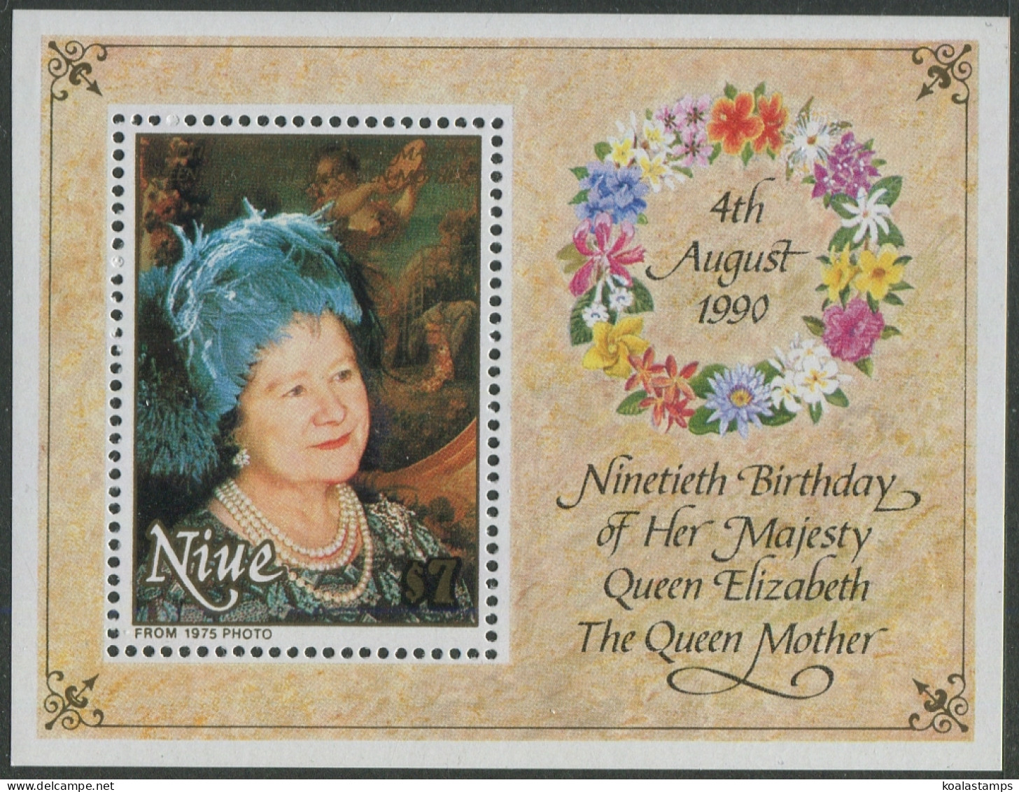Niue 1990 SG699 Queen Mother MS MNH - Niue